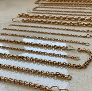 Medium Vintage brass chain bracelet