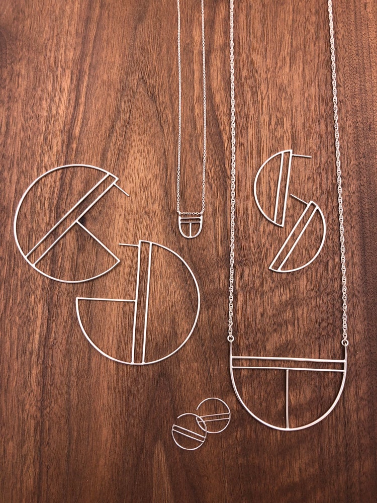 mini shield necklace