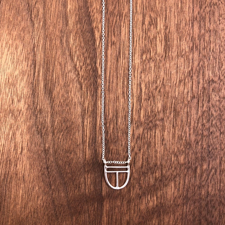 mini shield necklace